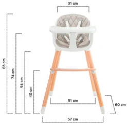 Kinderkraft Sienna Grey 2-in-1 Kinderstoel KKKSIENGRY0000 -Kleintje Wereld kinderkraft sienna grey kinderstoel kkksiengry0000 12