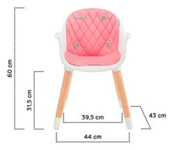 Kinderkraft Sienna Pink 2-in-1 Kinderstoel KKKSIENPNK0000 -Kleintje Wereld kinderkraft sienna pink kinderstoel kkksienpnk0000 9