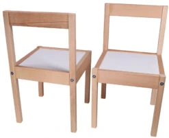 Kukka Wooden Set Tafel Met Stoeltjes KWS100 -Kleintje Wereld kukka houten tafel met stoeltjes wks100 5 1