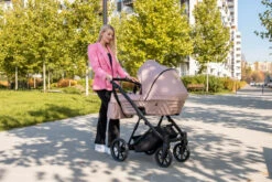 Kunert Ivento Black Smoky Pink 2-in-1 Kinderwagen IVE-11-BLACK -Kleintje Wereld kunert ivento black smoky pink 2 in 1 kinderwagen ive 11 black 1