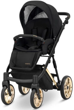 Kunert Ivento Premium Gold Deep Black 2-in-1 Kinderwagen IVE-12-GOLD -Kleintje Wereld kunert ivento premium gold deep black 2 in 1 kinderwagen ive 12 gold 3