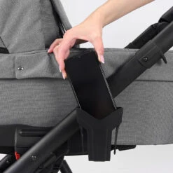 Kunert Lazzio Black Eco-Leather 2-in-1 Kinderwagen LAZ-11-BLACK -Kleintje Wereld kunert lazzio 2 in 1 kinderwagen laz 11 12