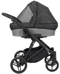 Kunert Lazzio Black Eco-Leather 2-in-1 Kinderwagen LAZ-11-BLACK -Kleintje Wereld kunert lazzio 2 in 1 kinderwagen laz 11 3