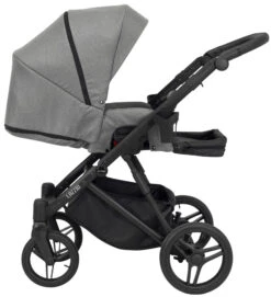 Kunert Lazzio Black Eco-Leather 2-in-1 Kinderwagen LAZ-11-BLACK -Kleintje Wereld kunert lazzio 2 in 1 kinderwagen laz 11 6