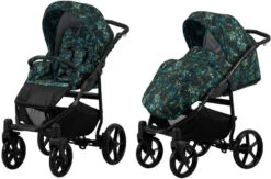 Kunert Mata Black Pink 2-in-1 Combi Kinderwagen MATA-06-BLACK -Kleintje Wereld kunert mata 2 in 1 combi kinderwagen mata 10 1 1