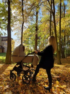 Kunert Mata Gold Black 2-in-1 Combi Kinderwagen MATA-10-GOLD -Kleintje Wereld kunert mata black mocca 2 in 1 combi kinderwagen mata 02 black 5 1