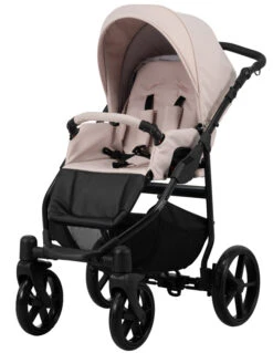 Kunert Mata Black Pink 2-in-1 Combi Kinderwagen MATA-06-BLACK -Kleintje Wereld kunert mata black pink 2 in 1 combi kinderwagen mata 06 black 1