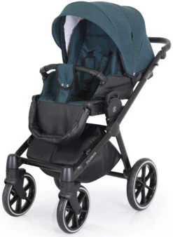 Kunert Talisman Black Green 2-in-1 Kinderwagen TA-04-BLACK -Kleintje Wereld kunert talisman black green 2 in 1 kinderwagen ta 04 black 5 2