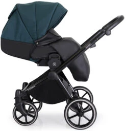 Kunert Talisman Black Flowers 2-in-1 Kinderwagen TA-01-BLACK -Kleintje Wereld kunert talisman black green 2 in 1 kinderwagen ta 04 black 8