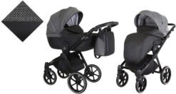 Kunert Talisman Black Pepper 2-in-1 Kinderwagen TA-06-BLACK -Kleintje Wereld kunert talisman black pepper 2 in 1 kinderwagen ta 06 black 2