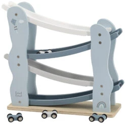 Label Label Blauw Houten Autobaan LLWT-25132