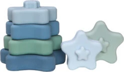 Label Label Blauw Silicone Stapeltoren LLST-15362 -Kleintje Wereld label label blauw silicone stapeltoren llst 15362 1