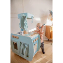 Label Label Groen Houten Bistro Keuken LLWT-34758 -Kleintje Wereld label label groen houten bistro keuken llwt 34758 sfeer