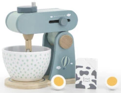 Label Label Groen Houten Keukenmixer LLWT-24913 -Kleintje Wereld label label groen houten keukenmixer llwt 24913 1