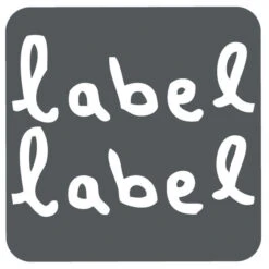 Label Label Roze Houten Blokken LLWT-25088 -Kleintje Wereld label label logo 8