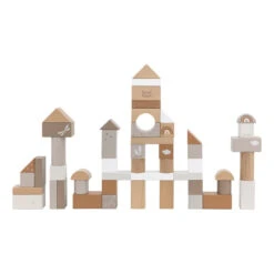 Label Label Nougat 50 Stuks Houten Blokken LLWT-37100