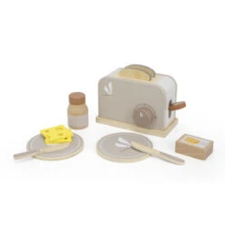 Label Label Nougat Houten Broodrooster LLWT-37094 -Kleintje Wereld label label nougat houten broodrooster llwt 37094 1