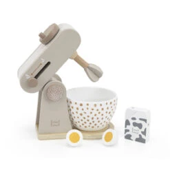 Label Label Nougat Houten Keukenmixer LLWT-37087 -Kleintje Wereld label label nougat houten keukenmixer llwt 37087 5