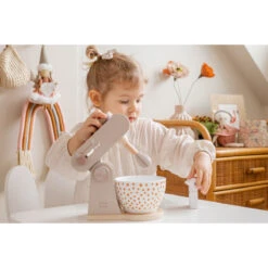 Label Label Nougat Houten Keukenmixer LLWT-37087 -Kleintje Wereld label label nougat houten keukenmixer llwt 37087 9