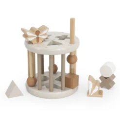 Label Label Nougat Houten Rollende Vormenstoof LLWT-37148 -Kleintje Wereld label label nougat houten rollende vormenstoof llwt 37148 5