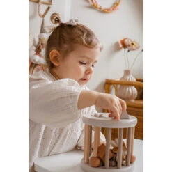 Label Label Nougat Houten Rollende Vormenstoof LLWT-37148 -Kleintje Wereld label label nougat houten rollende vormenstoof llwt 37148 8