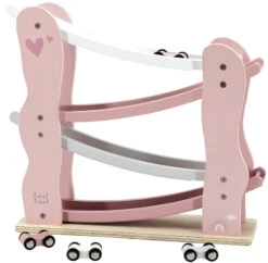 Label Label Roze Houten Autobaan LLWT-25125