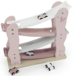 Label Label Roze Houten Autobaan LLWT-25125 -Kleintje Wereld label label roze houten autobaan llwt 25125 1