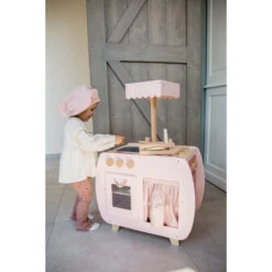 Label Label Roze Houten Bistro Keuken LLWT-34741 -Kleintje Wereld label label roze houten bistro keuken llwt 34741 sfeer