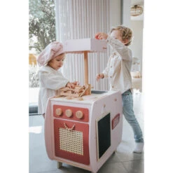 Label Label Roze Houten Bistro Keuken LLWT-34741 -Kleintje Wereld label label roze houten bistro keuken llwt 34741 sfeerfoto