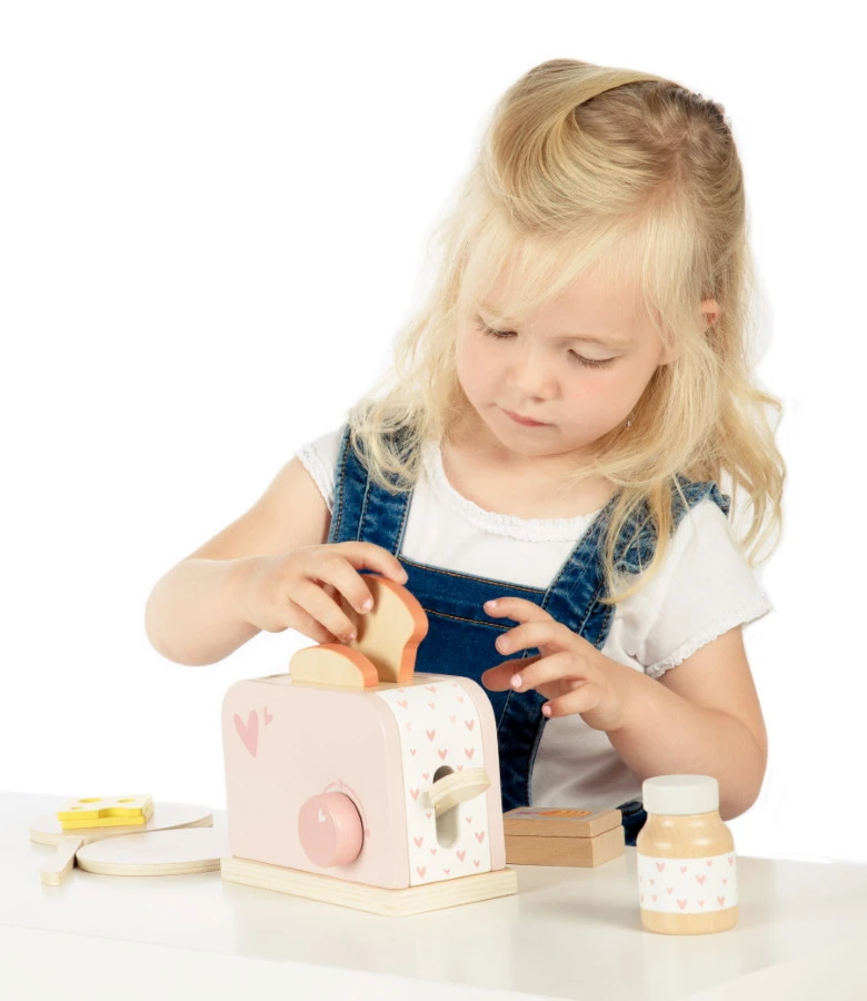 Label Label Roze Houten Broodrooster LLWT-24593 5 Label Label Roze Houten Broodrooster LLWT-24593 - Afbeelding 3