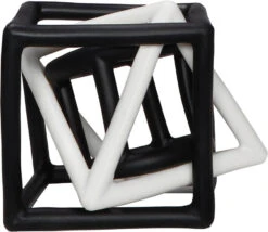 Label Label Zwart/Wit 3 Stuks Geometrische Silicone Bijtringen LLST-15317 -Kleintje Wereld label label zwart wit 3 stuks geometrische silicone bijtringen llst 15317 3