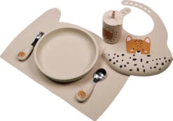 Tryco Sand Siliconen Bord TR-392820 -Kleintje Wereld leopard sand silicone collection 02 4 1