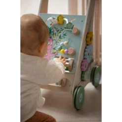 Label Label Barbapapa Houten Activiteiten Loopwagen LLBB-35830 -Kleintje Wereld llbb 35830 barbapapa wooden activity walker 09