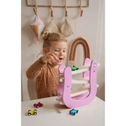 Label Label Barbapapa Houten Autobaan LLBB-37032 9 Label Label Barbapapa Houten Autobaan LLBB-37032 -Kleintje Wereld llbb 37032 barbapapa wooden car slider 08