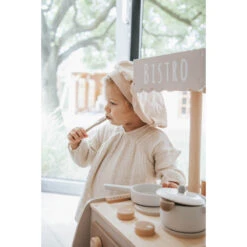 Label Label Nougat Houten Bistro Keuken LLWT-34765 -Kleintje Wereld llwt 34765 8720663934765 bistro nougat 06