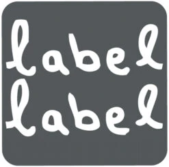 Label Label Zwart/Wit 3 Stuks Geometrische Silicone Bijtringen LLST-15317 -Kleintje Wereld logo label label 35
