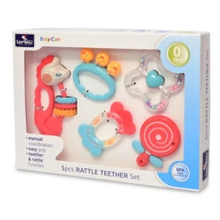 Lorelli 5 Stuks Rammelaar En Bijtring Set 1021075-0000 6 Lorelli 5 Stuks Rammelaar En Bijtring Set 1021075-0000 -Kleintje Wereld lorelli 5 stuks rammelaar en bijtring set 1021075 0000 1