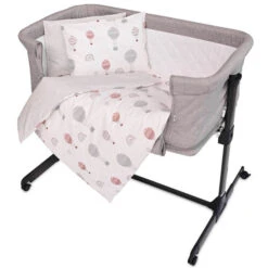 Lorelli Eva Grey Balloons 5-delige Set Voor Wieg En Ledikant 2080114-5301 -Kleintje Wereld lorelli eva grey balloons 5 delige set voor wieg en ledikant 2080114 5301 2