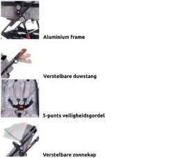 Lorelli Lora String Dots 3-in-1 Combi Kinderwagen Incl. Autostoel 1002128-2115D -Kleintje Wereld lorelli lora 3 in 1 combi kinderwagen incl. autostoel 1002128