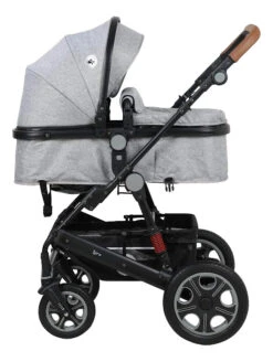Lorelli Lora Cool Grey Elephants 3-in-1 Combi Kinderwagen Incl. Autostoel 1002128-2123D -Kleintje Wereld lorelli lora cool grey elephants 3 in 1 3