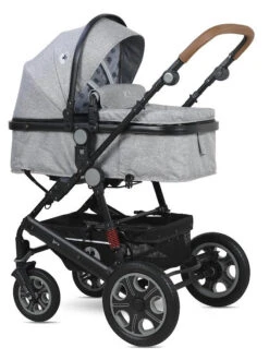 Lorelli Lora Cool Grey Elephants 3-in-1 Combi Kinderwagen Incl. Autostoel 1002128-2123D -Kleintje Wereld lorelli lora cool grey elephants 3 in 1 4