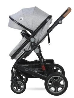 Lorelli Lora Cool Grey Elephants 3-in-1 Combi Kinderwagen Incl. Autostoel 1002128-2123D -Kleintje Wereld lorelli lora cool grey elephants 3 in 1 5