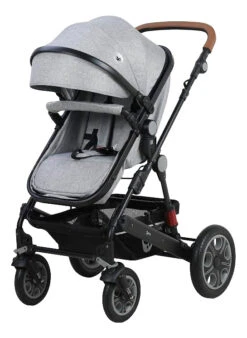 Lorelli Lora Cool Grey Elephants 3-in-1 Combi Kinderwagen Incl. Autostoel 1002128-2123D -Kleintje Wereld lorelli lora cool grey elephants 3 in 1 6