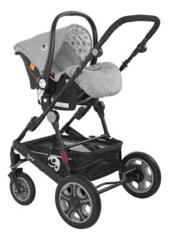 Lorelli Lora Cool Grey Elephants 3-in-1 Combi Kinderwagen Incl. Autostoel 1002128-2123D -Kleintje Wereld lorelli lora cool grey elephants 3 in 1 7