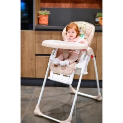 Lorelli Dulce Lemon Curry Leather Kinderstoel 1010045-2332 -Kleintje Wereld lorelli dulce kinderstoel sfeer 2