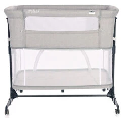 Lorelli Milano Grey 2-in-1 Wieg Aan Bed 1008044-0003 -Kleintje Wereld lorelli milano grey 2 in 1 wieg aan bed 1008044 0003 4