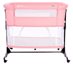 Lorelli Milano Pink 2-in-1 Wieg Aan Bed 1008044-0001 -Kleintje Wereld lorelli milano pink 2 in 1 wieg aan bed 1008044 0001 4
