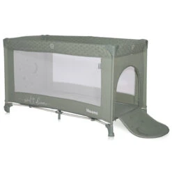 Lorelli Noemi Iceberg Green Campingbed 1008054-2218 -Kleintje Wereld lorelli noemi iceberg green campingbed 1008054 2218 3