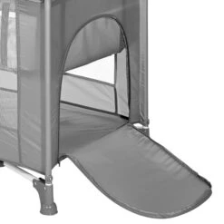 Lorelli Torino Grey Striped Campingbed 1008045-2213 -Kleintje Wereld lorelli torino grey campingbed 1008045 2123 6 1 1