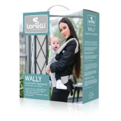 Lorelli Wally Grey Floral Ergonomische Draagzak 1001016-0001 -Kleintje Wereld lorelli wally grey floral ergonomische draagzak 1001016 0001 3